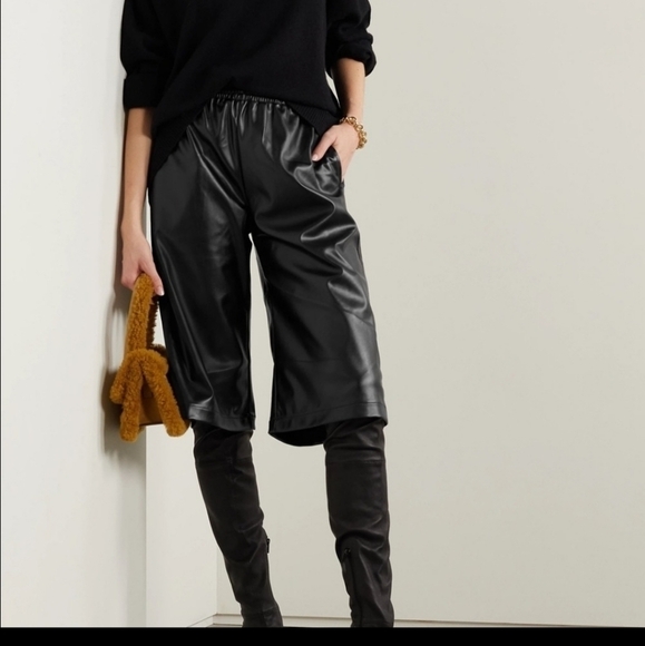 ATM ANTHONY THOMAS MELILLO FAUX LEATHER BERMUDA SHORTS - Picture 6 of 7